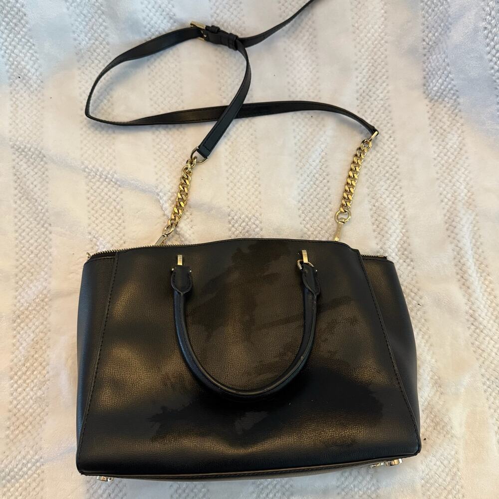 michael kors black gold crossbody purse - Picture 5 of 5